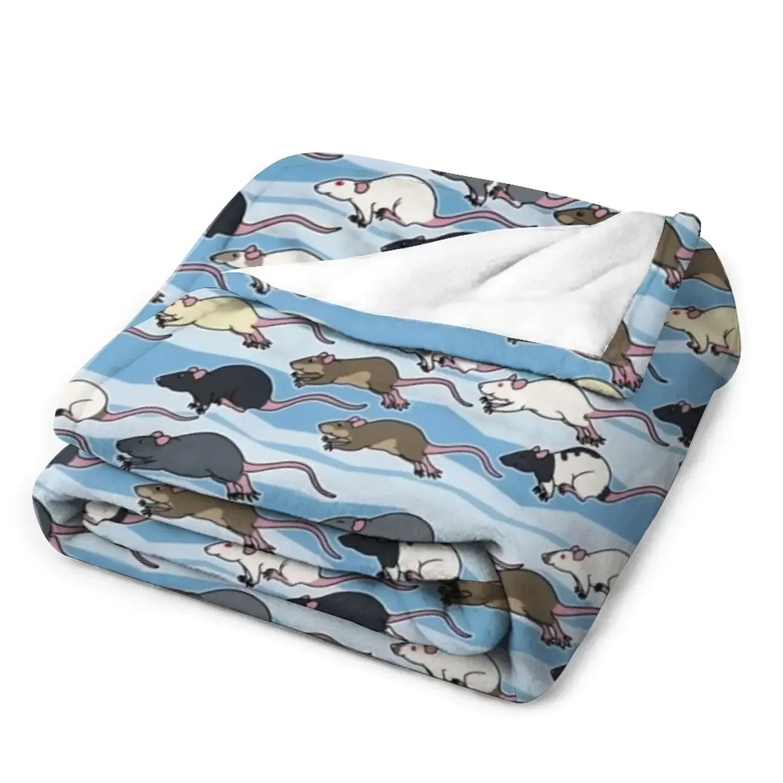 Blue Rat Run плюшевое одеяло для детей