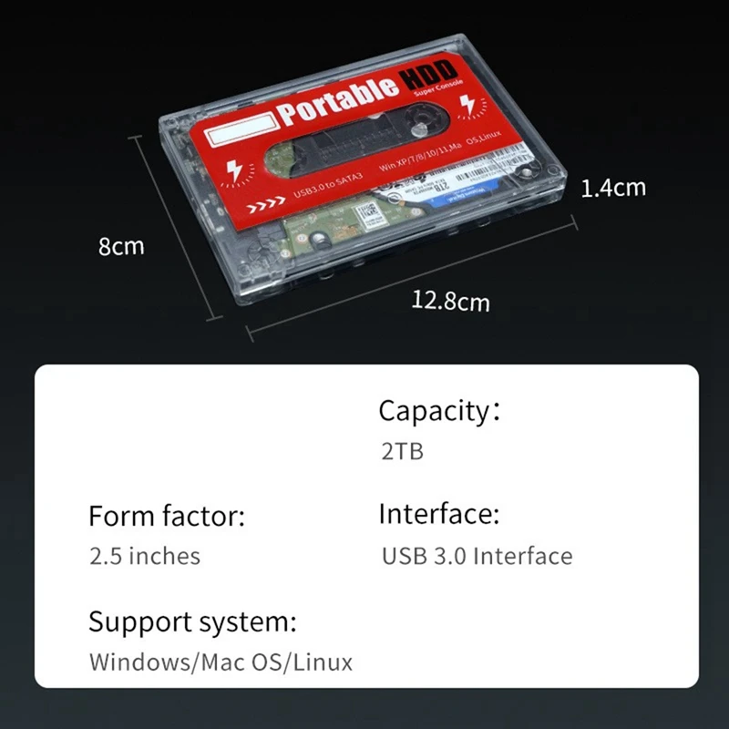 Игровой HDD Batocera емкостью 2 ТБ 38 с 60000 играми 90 + эмуляторами для PS3/PS2/PS1/N64/MAME/DC Win7/8/10/11