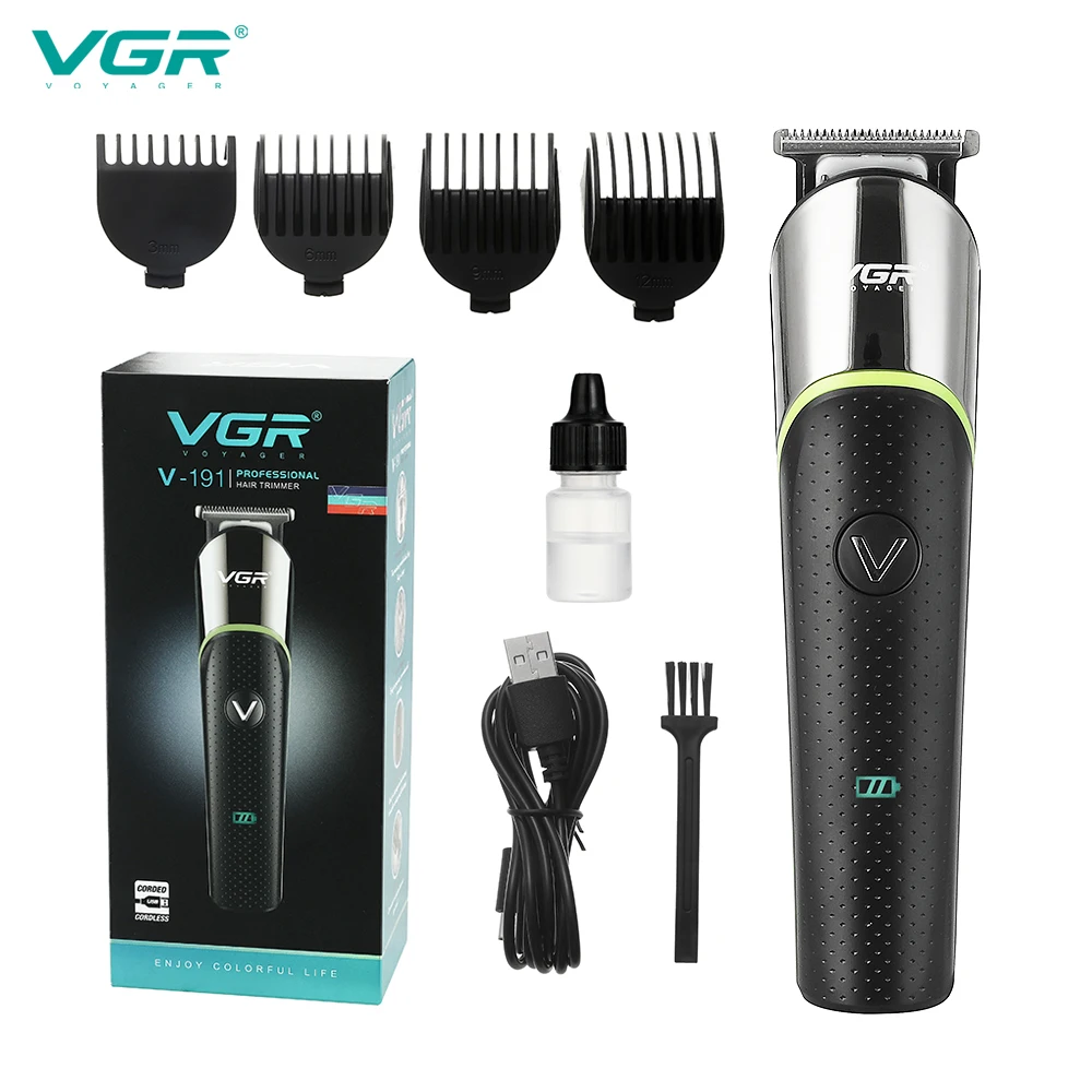 

VGR Oil head electric clipper household adult and child hairdresser cross man shaving magic tool USB plug-in dual-purpose V-191