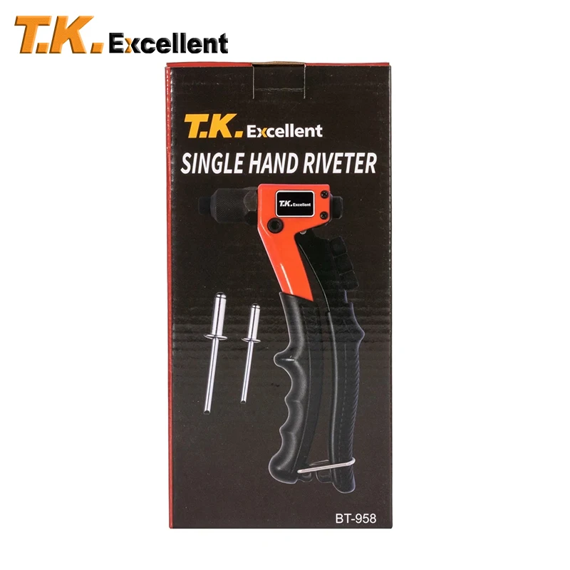 

Tools for Home Single Hand Manual Convenient Rivet Gun with 4-Sizes Tool Heads Red Rivets Pop It Tools Guns
