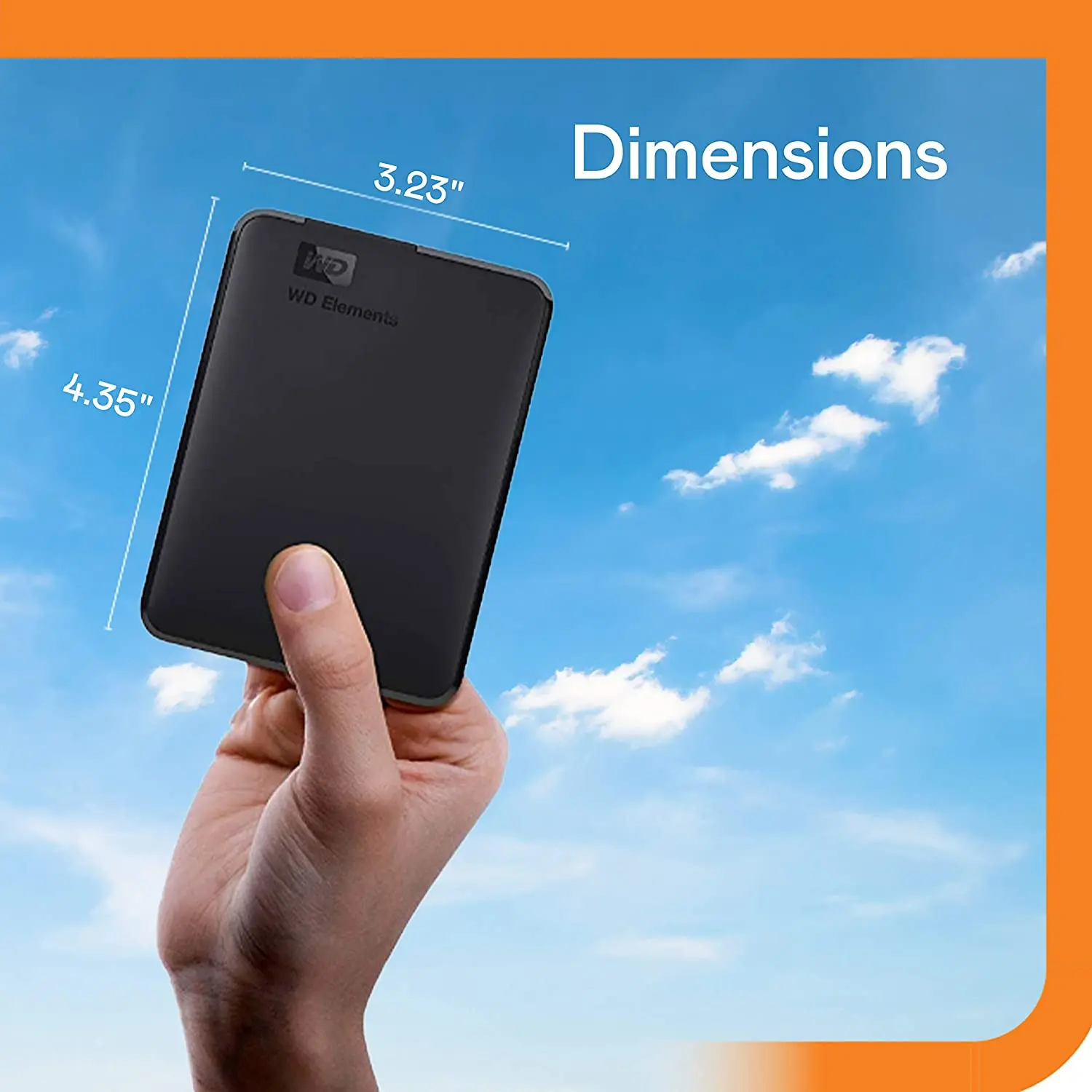 Внешний жесткий диск Western Digital WD Elements 5 ТБ 3 дюйма USB портативный внешний 4 2 1 для
