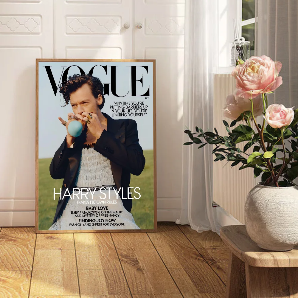 Знаменитая поп-певица H-Harris_Styles белая бумага плакат HD качество настенная живопись