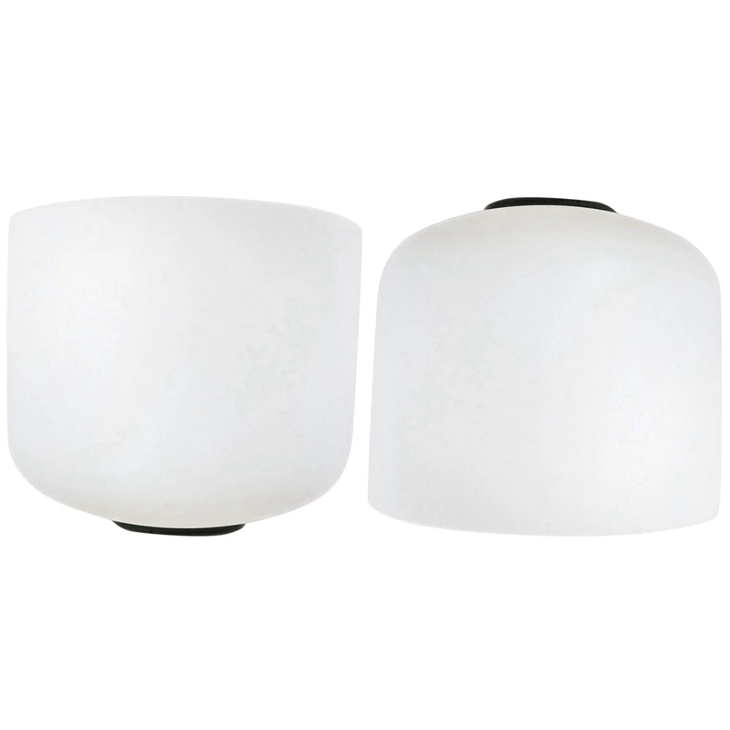 

Поющая чаша 2X 8 дюймов 432 Гц, идеальный звук, чакра корня пупка/C, Матовый Кварцевый Кристалл, медитация с резиновым кольцом