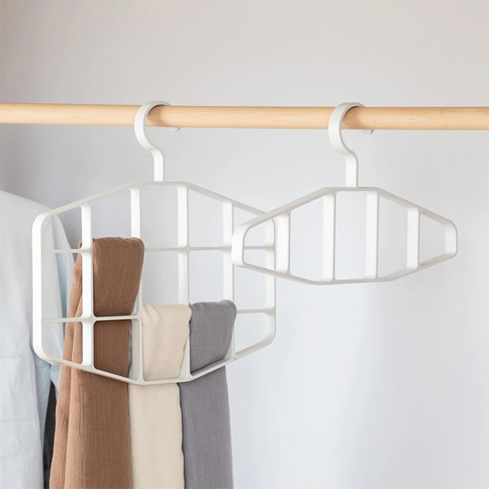 

Scarf Rack Multifunctional Wardrobe Layered Storage Rack Balcony Drying Rack Coat Hanger For Towel Tie Silk Scarf Organizer
