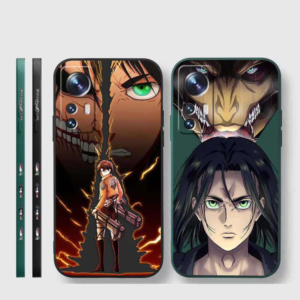 Phone Case For Xiaomi 13 12 12T 12S 11 11T 10 10S 9 Pro Ultra Lite Case Cover Funda Cqoue Shell Capa Anime A-Attack O-On T-Titan