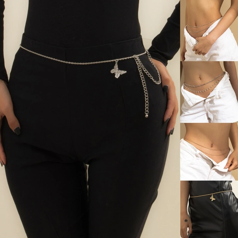 

Модная цепочка на талию, пояс для женщин, летнее пляжное украшение для бикини, цепочка для тела с жемчугом вечерние НКИ, ночного клуба, сверк...