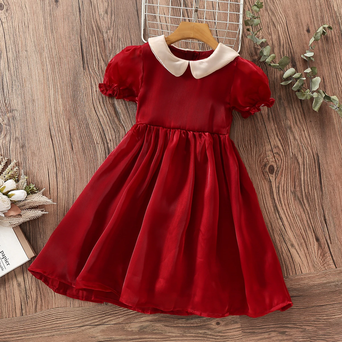 

Elegant Princess Dress for Girls Costumes Short Sleeve Kids Party Dresses Summer Baby Dress Children Clothing 6 8 10 12 13 Years