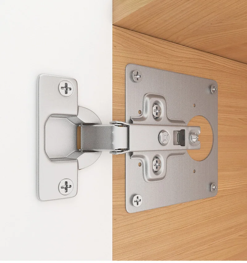 1PCS Cabinet Door Hinge Repair Kit Wardrobe Side Panel Mount Wood Board |