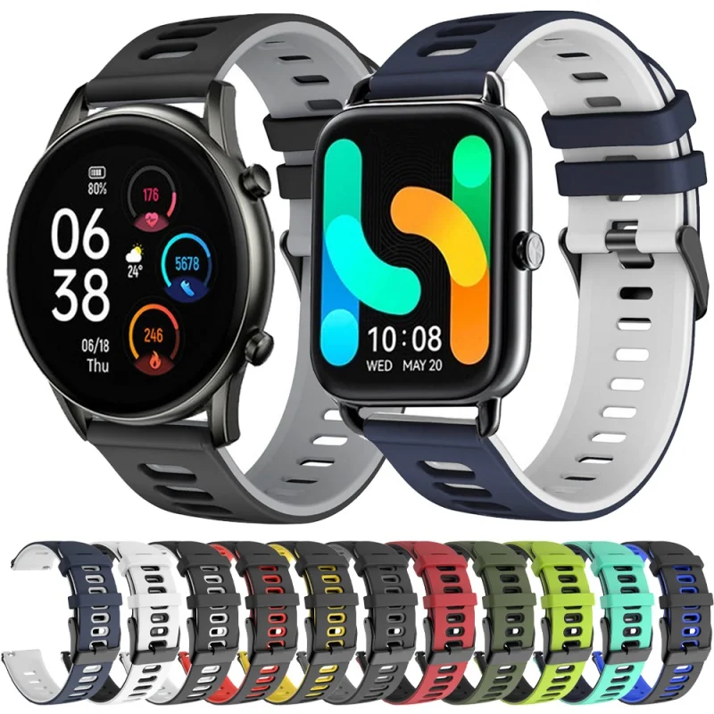 

20/22mm Smart Watch Band For Haylou RS4 Plus/RS4/LS02/Solar LS05 Silicone Bracelet For Haylou Solar Plus RT3/GST/RT2 Sport Strap