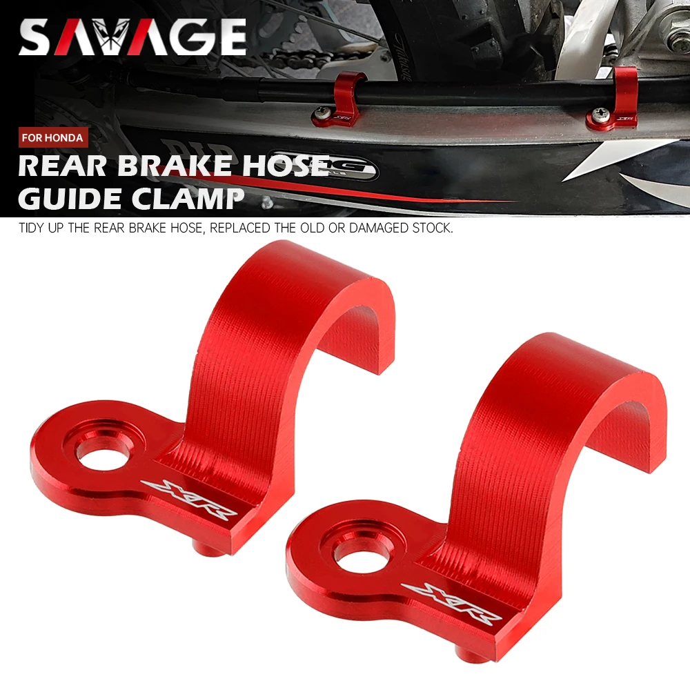 Задний тормозной шланг для HONDA XR650R XR650L XR600R XR250R XR400R, направляющий зажим, держатель тормозной линии для мотоцикла XR 250R 400R 600R 650R 400