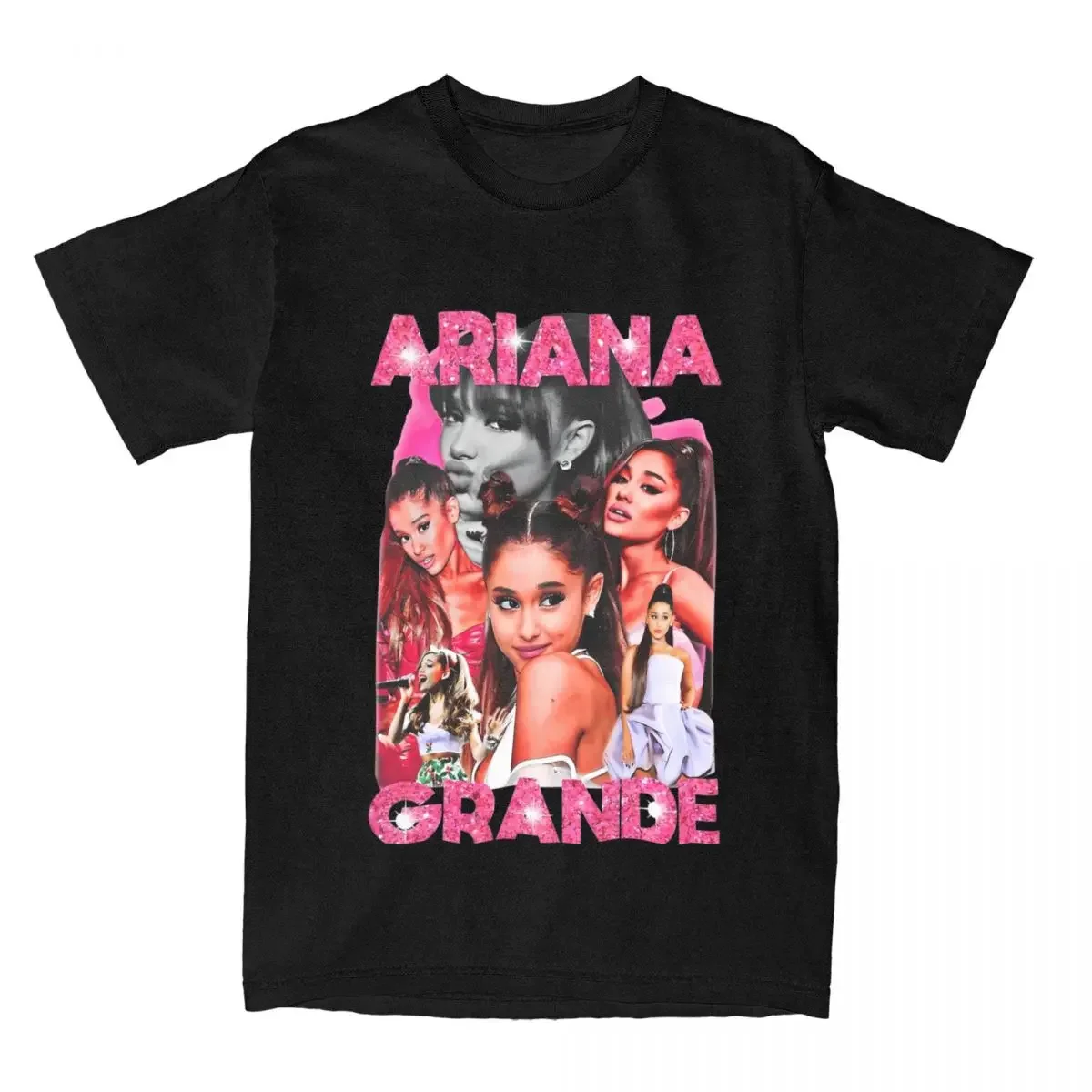 Повседневная футболка Ariana Singer 2024 мужские футболки из чистого хлопка с круглым