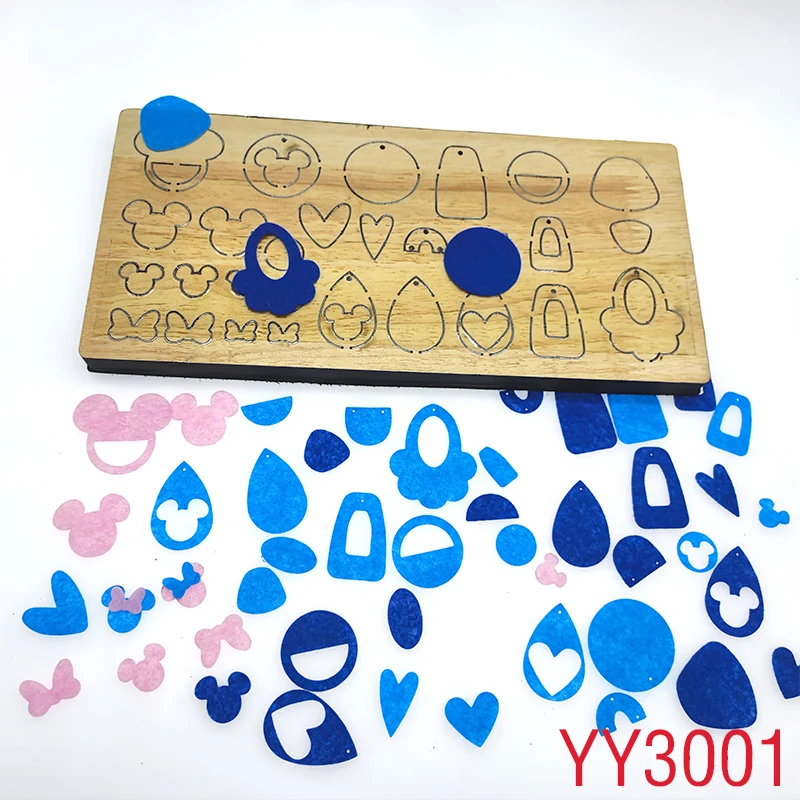 

Blend multiple earringswood die cutter die YY3001 suitable for the market of die cutting machine