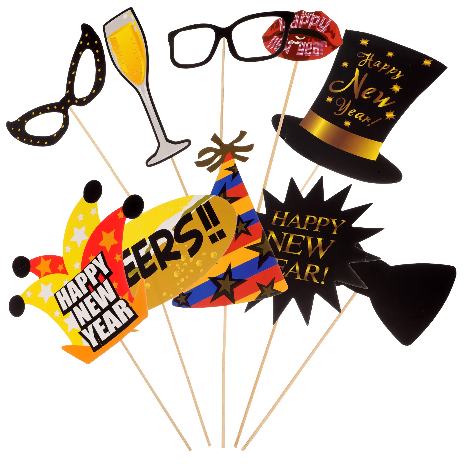 

Photo New Props Party Year Years Eve Booth Supplies Decorations Photography Backdrop Happy Prop Themed Decorative Accessories