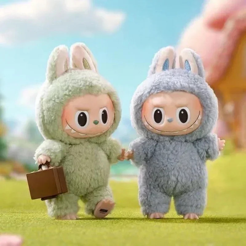 16 см Labubu The Monsters Heartbeat Macaron Эмалированное лицо Симпатичная мягкая фигурка из ПВХ