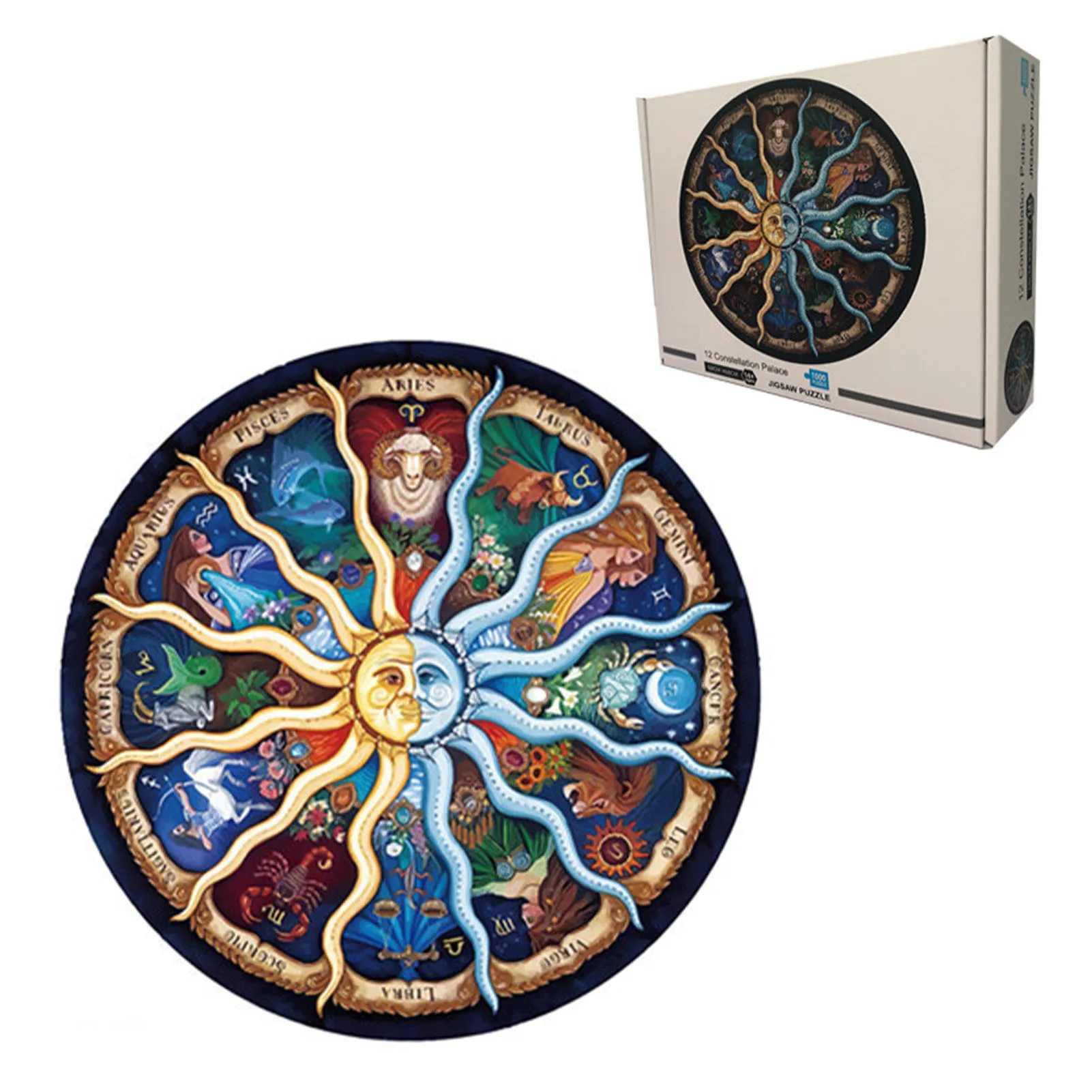 

Moon Round Puzzle Round Puzzles For Adults 500 Pieces Large Space Jigsaw Puzzle Home Wall Decoration Educational Toy Gift For