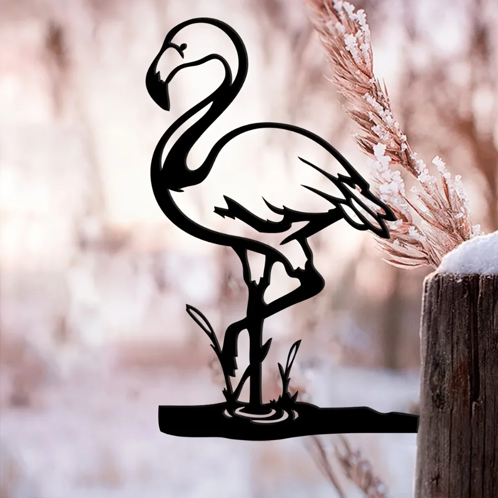 Металлический Дизайн Утки Фламенко Садовый Кол Привлекательный Декор В