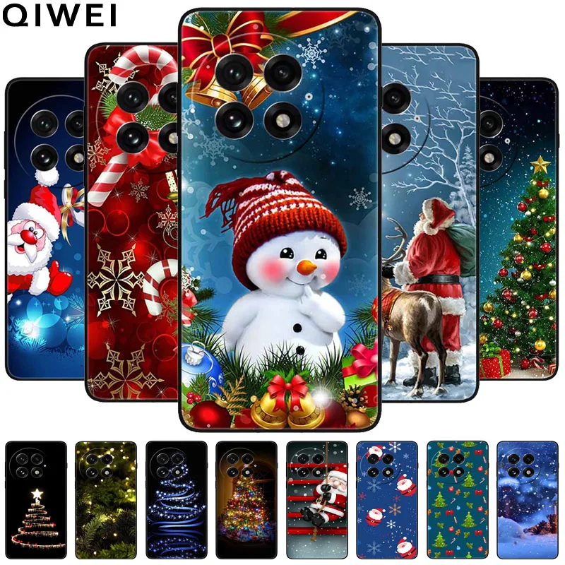 Рождественские чехлы для телефонов Oneplus 13 5G защитный силиконовый роскошный