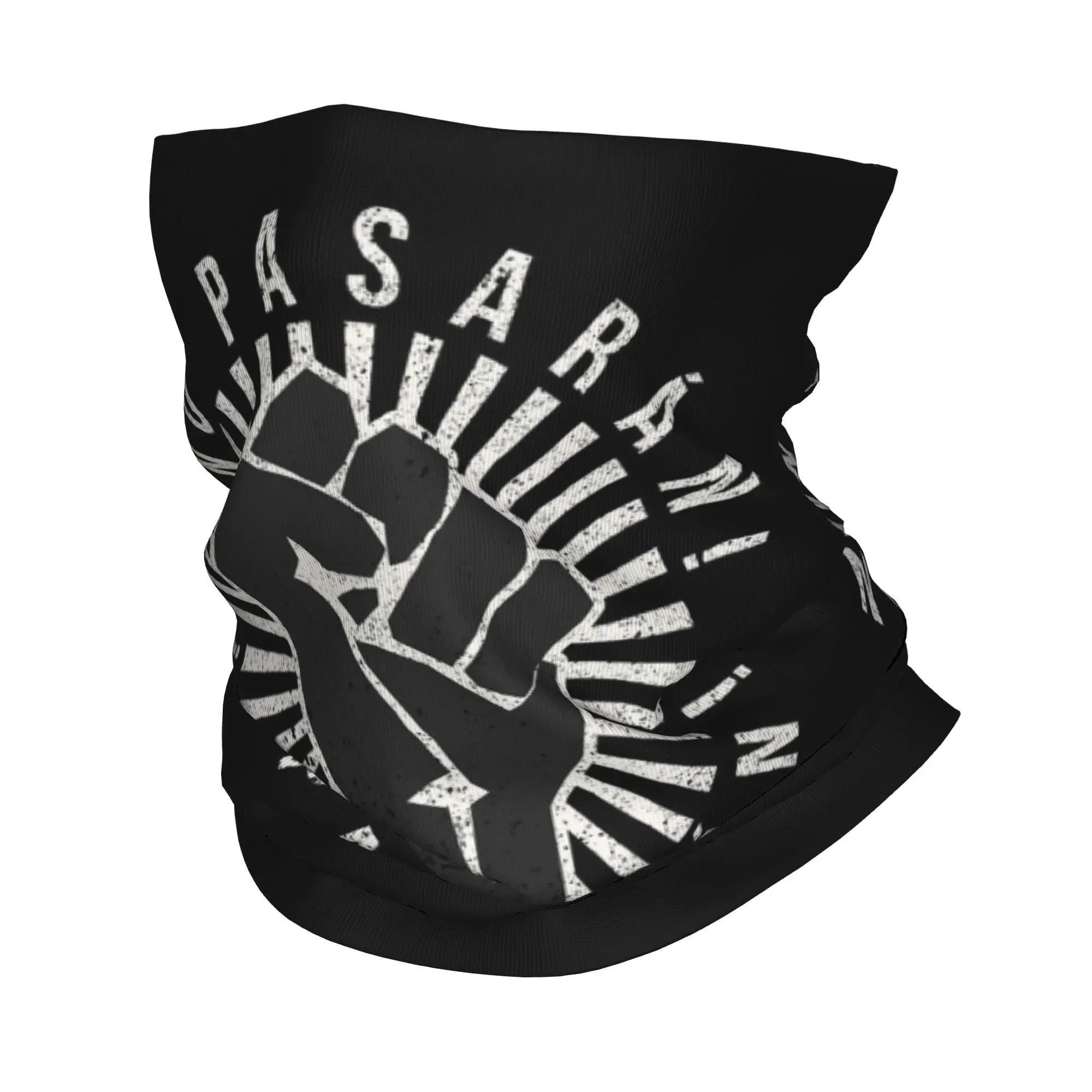 Фото Новая многофункциональная бандана-бафф с принтом «No Pasaran» (антифашистский слоган) и испанской надписью «Not Pass», маска-балаклава, шарф, повязка на голову, унисекс №1