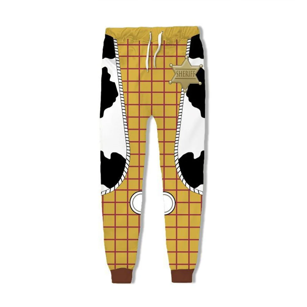 

Disney trousers Toy Story 4 Woody Costume man Hoodie Sweatshirt Buzz Lightyear Cosplay Coats Zipper 3D Print kids pullover pants