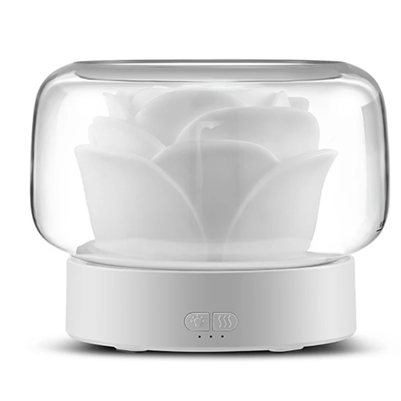 

Ароматерапевтический диффузор с эфирным маслом, 400 мл, белый, В переменного тока, с теплым и цветовым освещением, увлажнитель воздуха, ароматерапия с вилкой Стандарта США