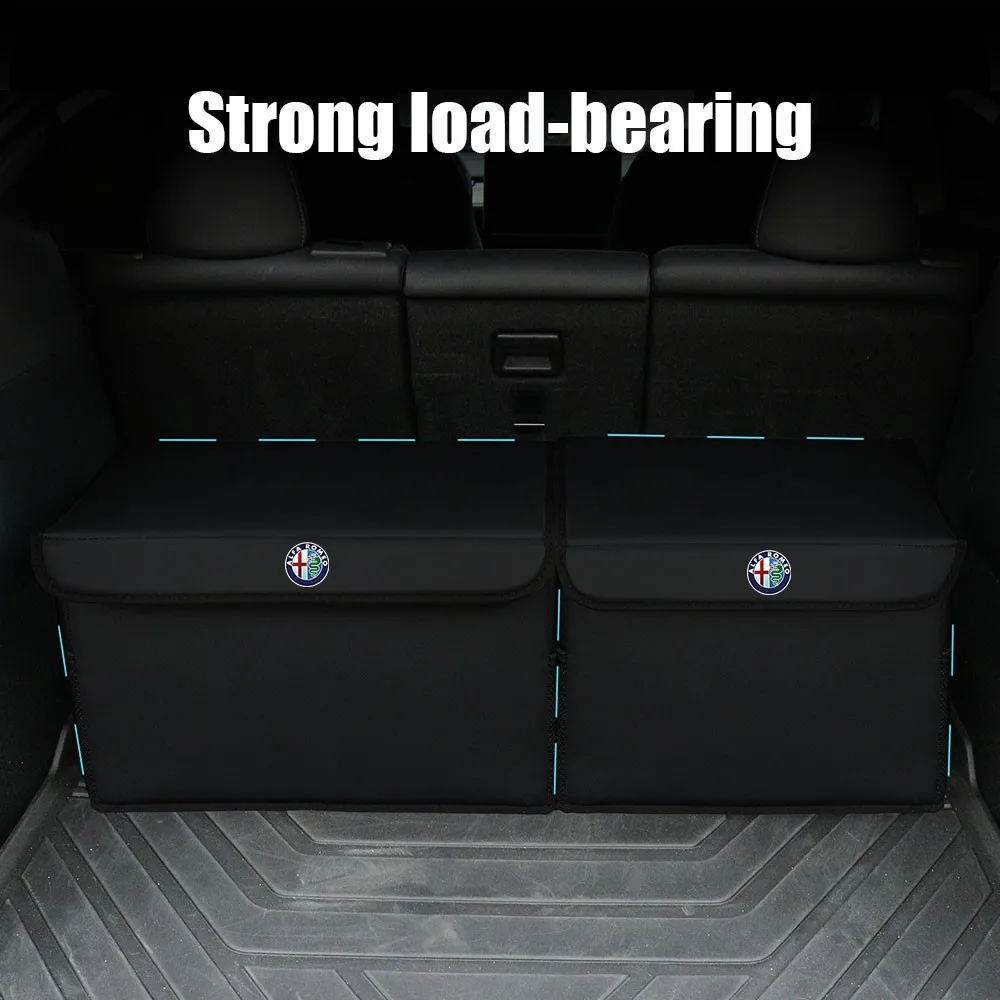 Коробка-органайзер для багажника автомобиля с ручкой и крышкой складная коробка