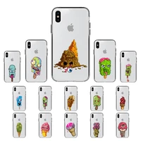 yndfcnb zombie ice cream phone case for iphone 11 12 13 mini pro xs max 8 7 6 6s plus x 5s se 2020 xr case