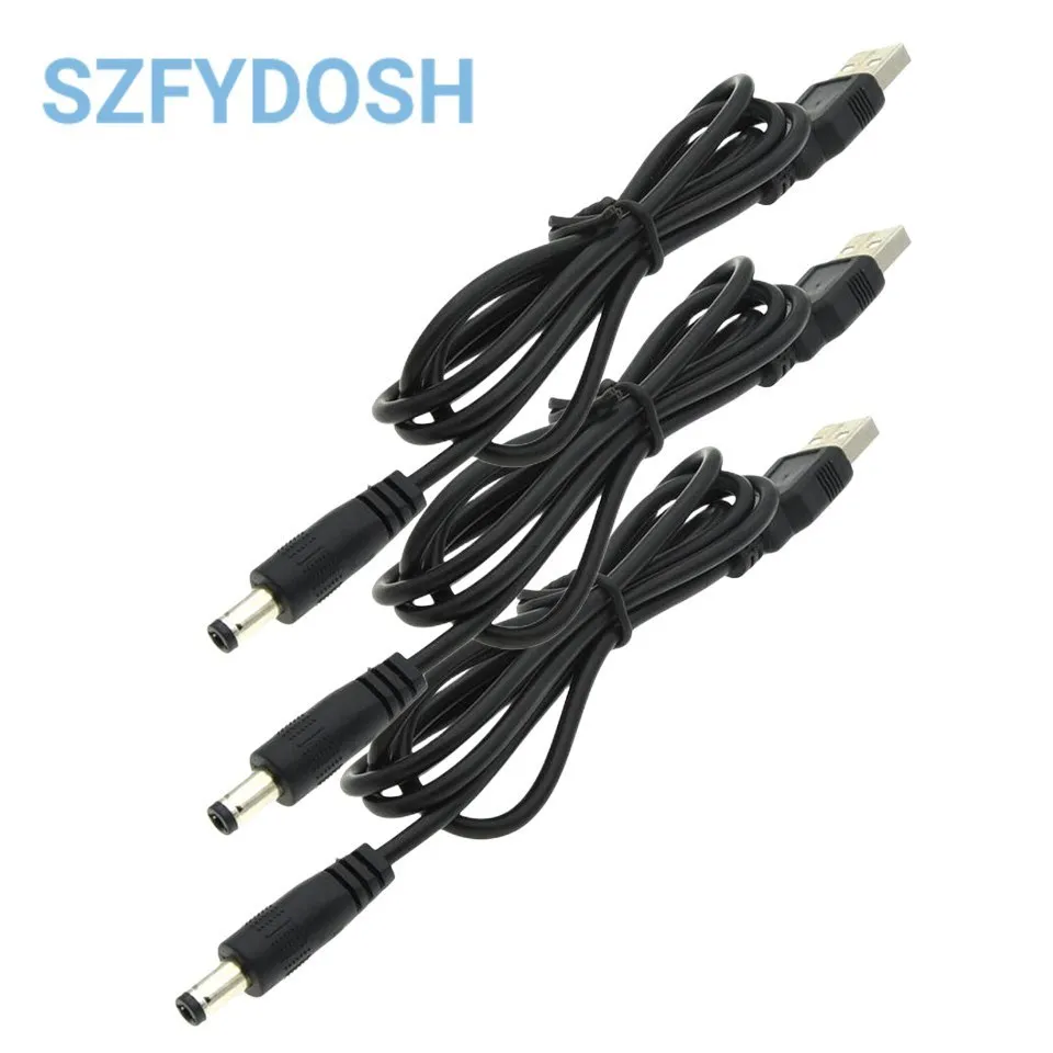 

USB-кабель питания, USB-кабель для DC5, 5 Х5, 5 мм, 5 В, 9 В, 12 В, USB-кабель для модели esp8266, esp32, макетная плата