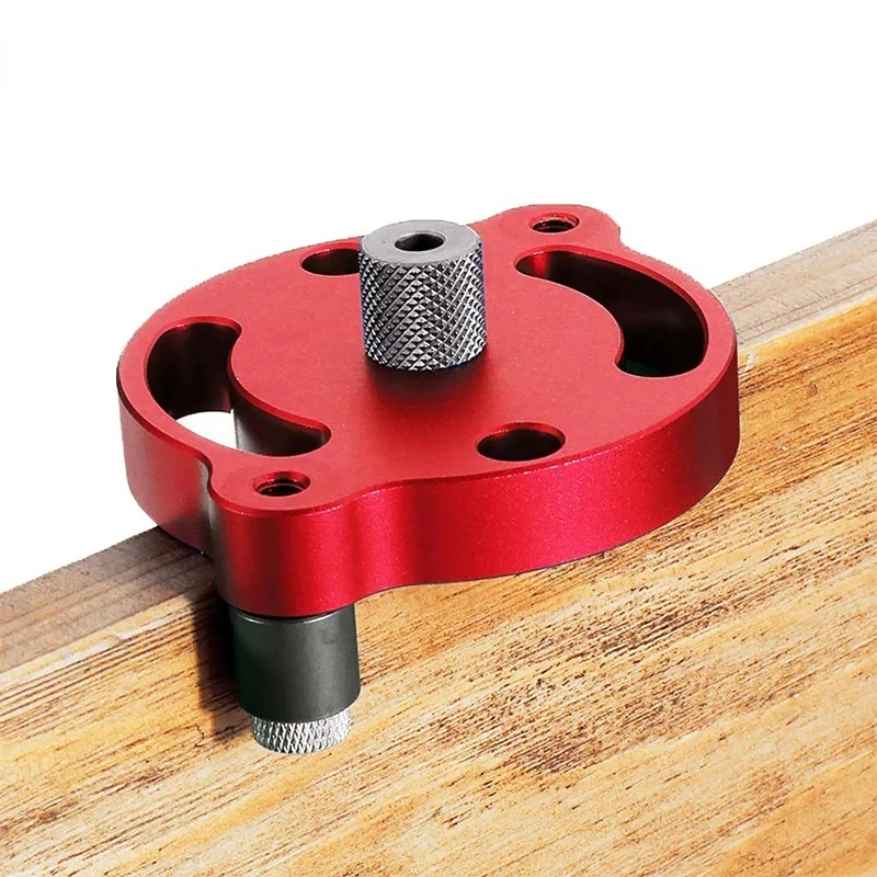 Wood Dowel Hole Drilling Guide Jig Vertical Pocket Hole Jig Tool Set Self Centering Locator for Furniture Fast Connecting