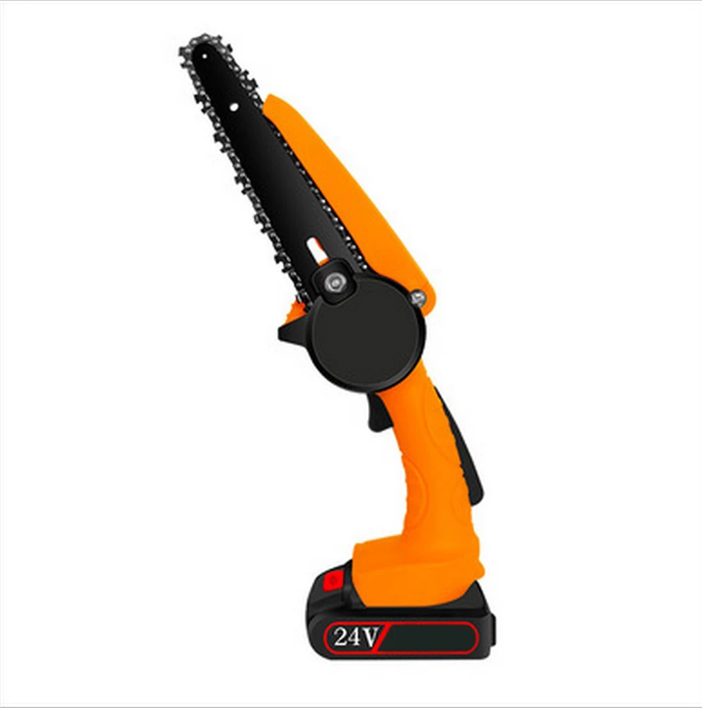 

6 Inch Mini Electric Chain Saw One-handed Logging Pruning Saw Rechargeable Woodworking Tool for Outdoor Garden Trimming