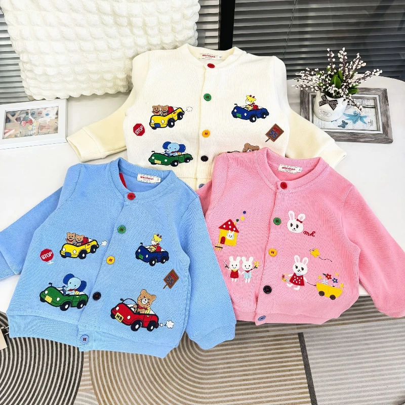 Вязаное детское пальто 24 Осень новый день Мики для мальчиков и девочек детский