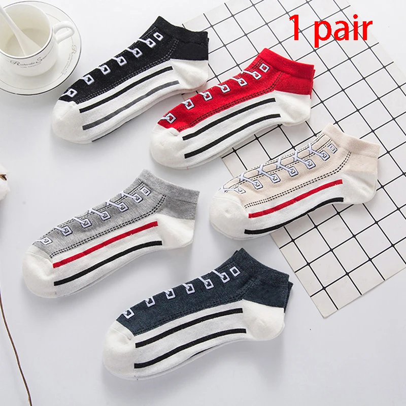 

Забавные кавайные короткие носки с принтом, хлопковые модные милые носки в стиле Харадзюку, хип-хоп, Прямая поставка, мягкие женские тапочки...