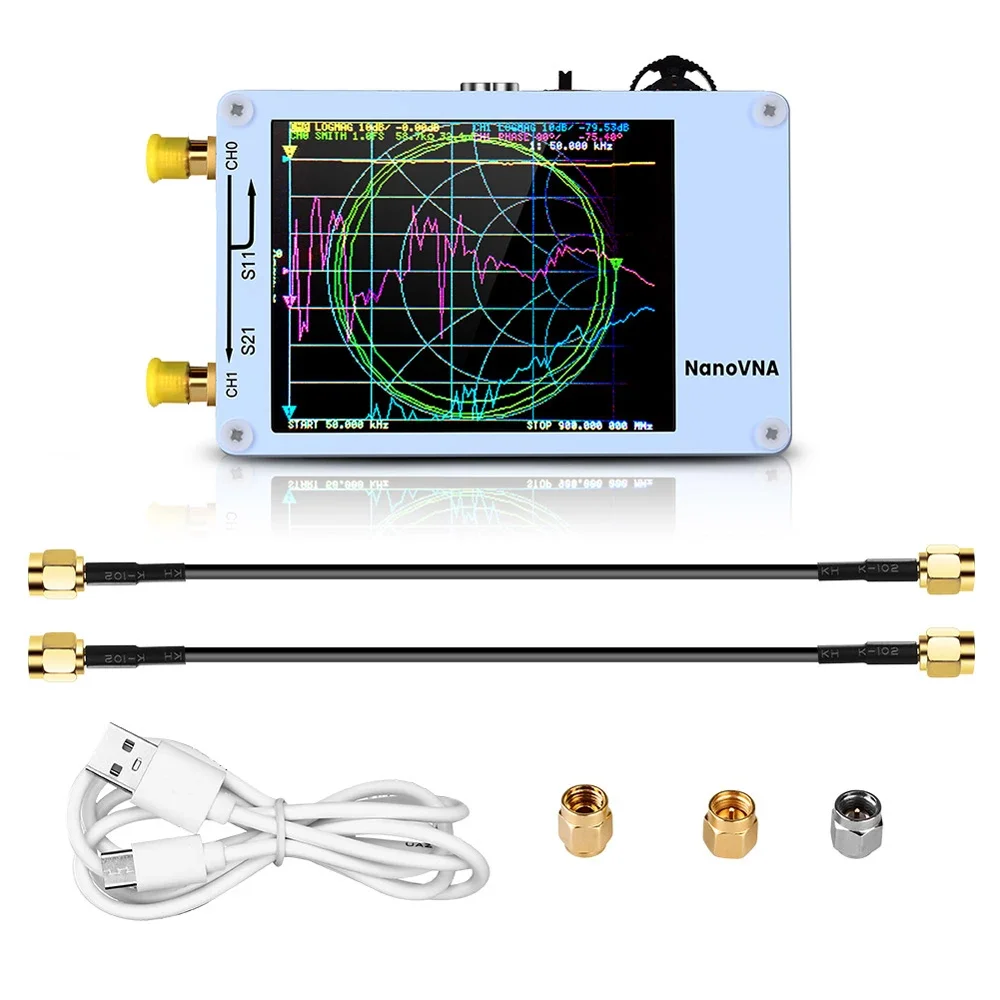 Nano VNA векторный сетевой анализатор 50 кГц-900 МГц цифровой сенсорный экран