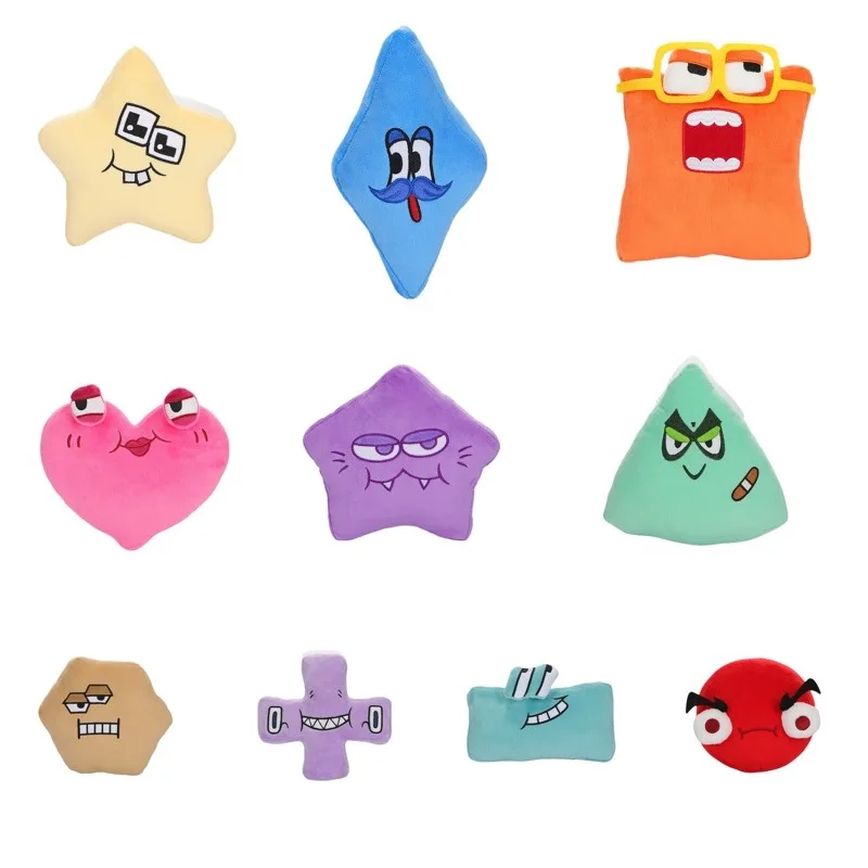 

2023 New Alphabet Lore Shape Knowledge Series Plush Stuffed Plush Toys Pillow Doll Enlightenment Education Children's Toys Gifts