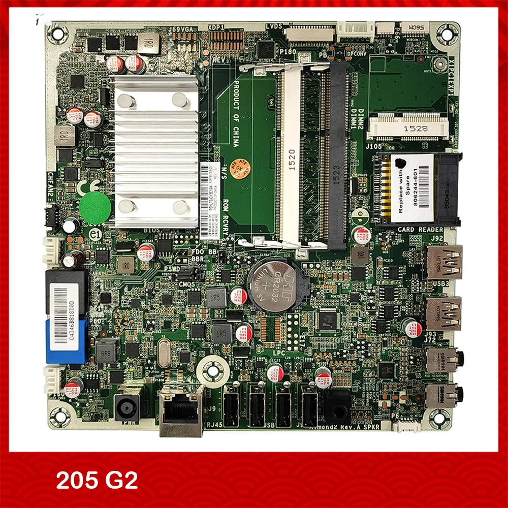 Original All-In-One Motherboard For HP 205 G2 806244-001 751275-001 728601-001 768784-001  Perfect Test Good Quality