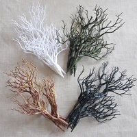 6pcs simulation of small tree branches antlers plants coral branch christmas home living room layout wedding decor dead branches