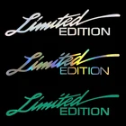 Автомобильные лазерные наклейки, ограниченная серия, английская Светоотражающая наклейка, креативное украшение, автомобильный модный Стайлинг, автомобильные аксессуары