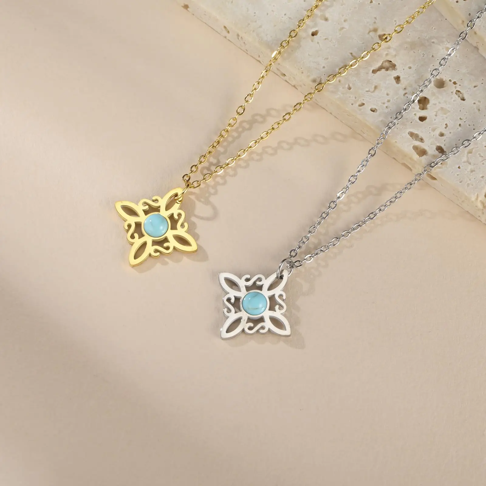 VASSAGO ожерелье с узлом ведьмы из нержавеющей стали волшебный узел кельтский для