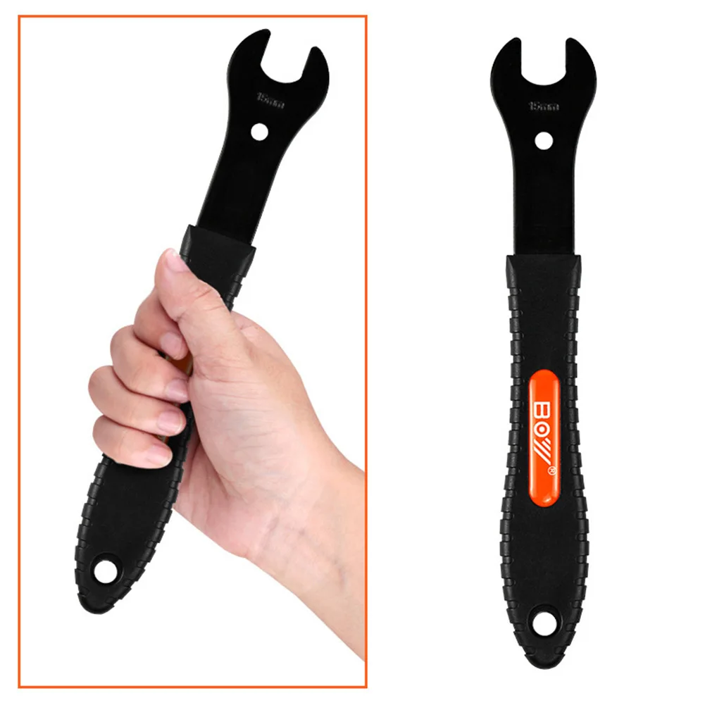 

Bike Longer Wrench High-hardness Steel Bicycle Pedal Wrench Thickened 4mm Vinyl-dipped Handle Cycling Repair Maintenance Tools