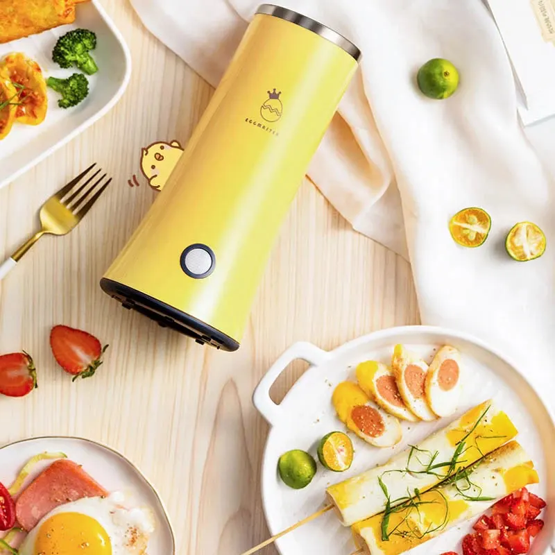 

Electric Egg Roll Maker 220V Egg Roll Makers Multifunction Automatic Cooking Tool Single/Double Omelette Roller Boiler Machine