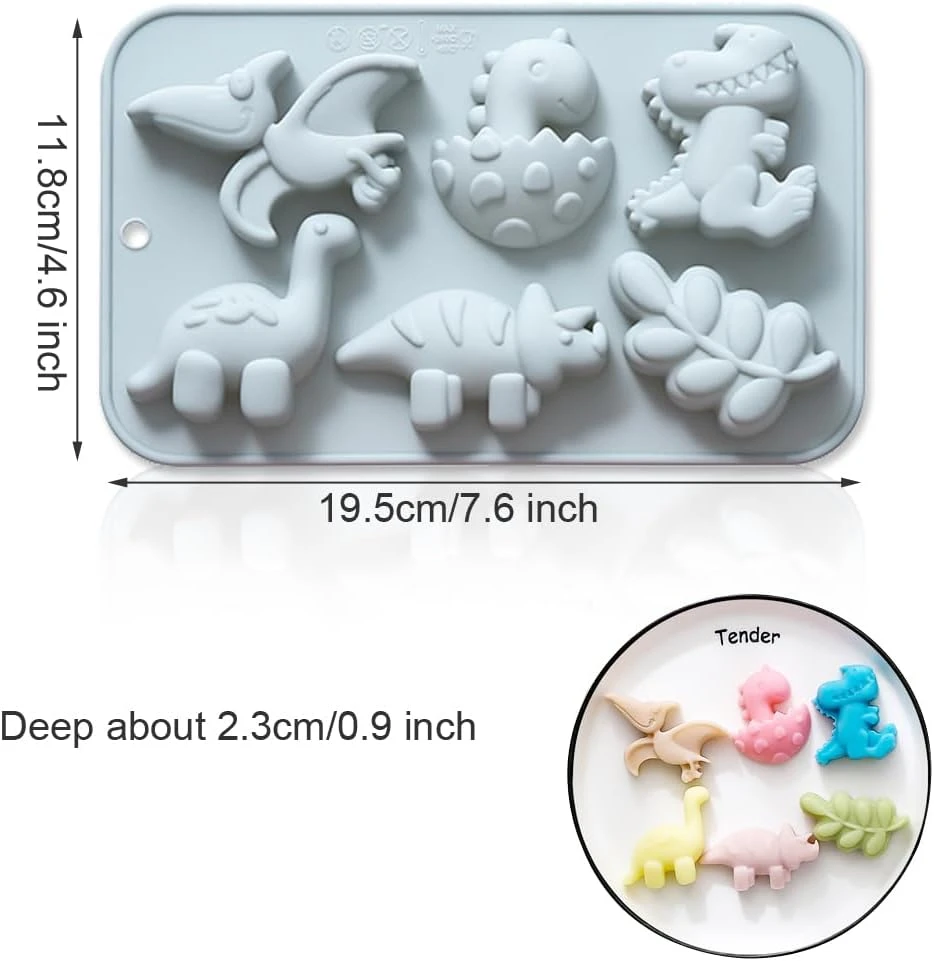 

Силиконовая форма для выпечки Veridian Динозавры