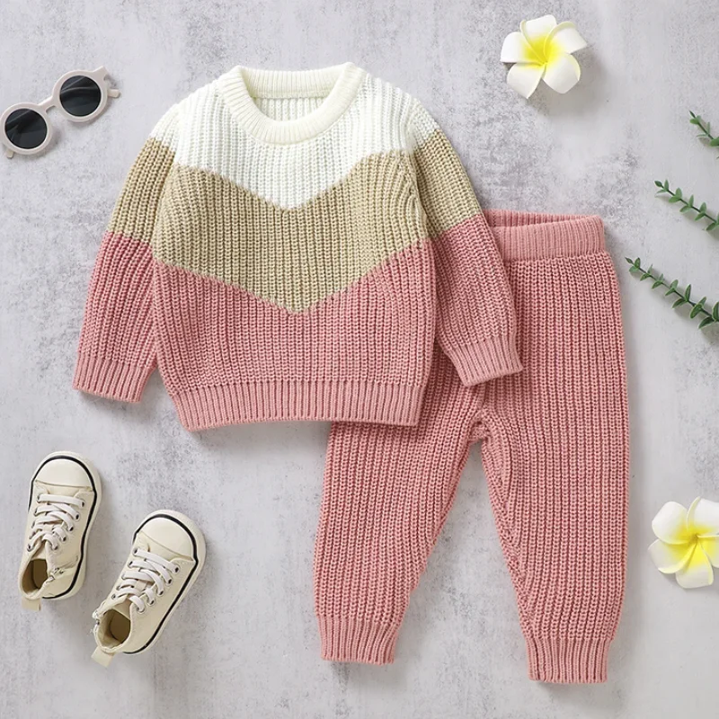 Комплект Зимней Одежды Для Маленьких Мальчиков И Девочек — Свитер С Длинными