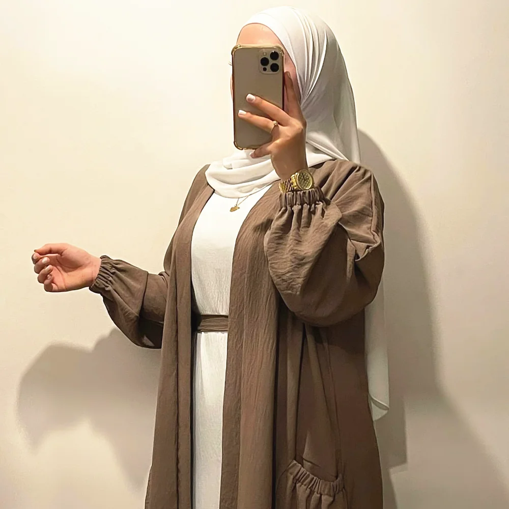 Элегантное мусульманское платье для женщин 2022 Летняя мода с поясом Макси Дубай