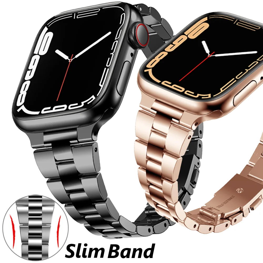 Women Steel Band for Apple Watch Strap 8 7 6 5 4 Se 45mm 41mm 40mm 44mm Luxury Bracelet for IWatch Ultra 49mm 38 42mm Wristband
