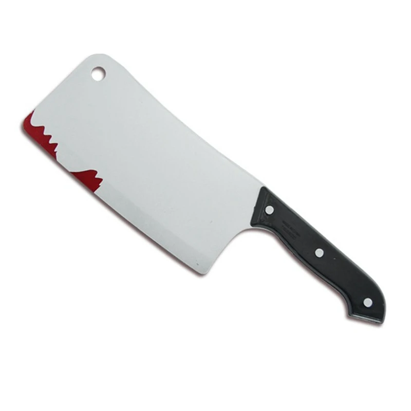 Realistic Kitchen Cleaver Prop For Halloween Prank Toys Stage Props