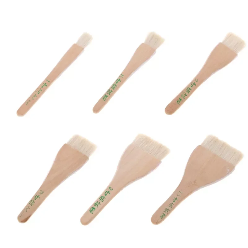 

Goat Hair Handle Art Supplies Watercolor Acrylic Wood Oil Paint Brush Six Sizes