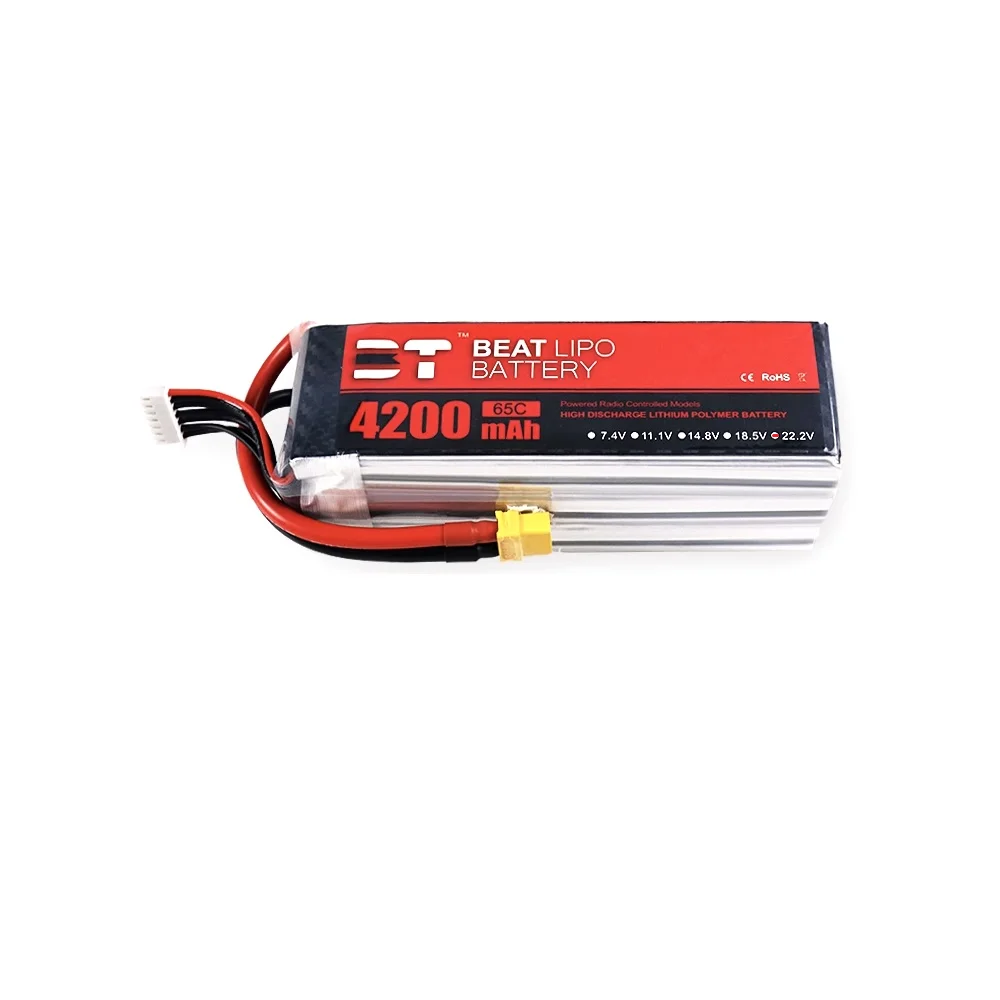 

Батарея BT 4200mAh 6S 22,2 V 65C LIPO Beite, модель самолета, аккумулятор