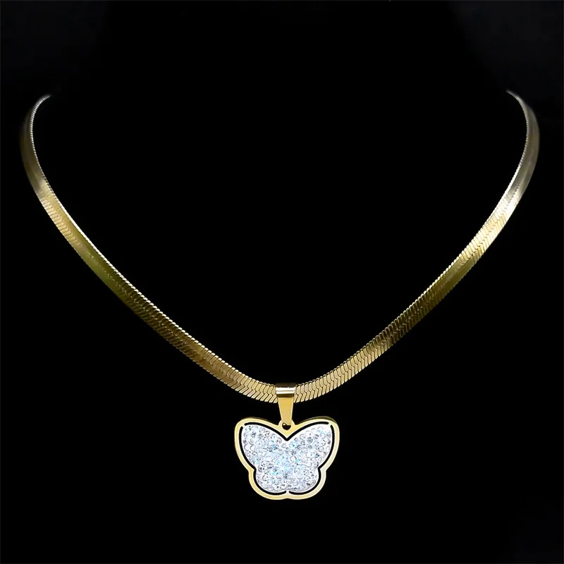 Женский ювелирный комплект из колье и серёг нержавеющей стали