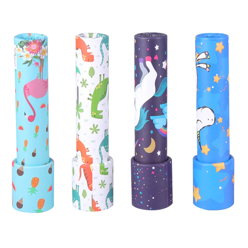 

4 Pcs Science Learning Toy Birthday Party Favor Kaleidoscope Scope Kids Paper Kaleidoscope Cartoon Kaleidoscope Toy Kaleidoscope