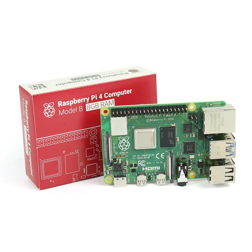 Фото Комплект макетной платы Raspberry Pi 4 Model B BCM2711B0 SOC 4 ГБ 8 ГБ ОЗУ 1,5 ГГц 4K Micro HDMI-совместимый Pi4B 3 более Pi 3B+ №5