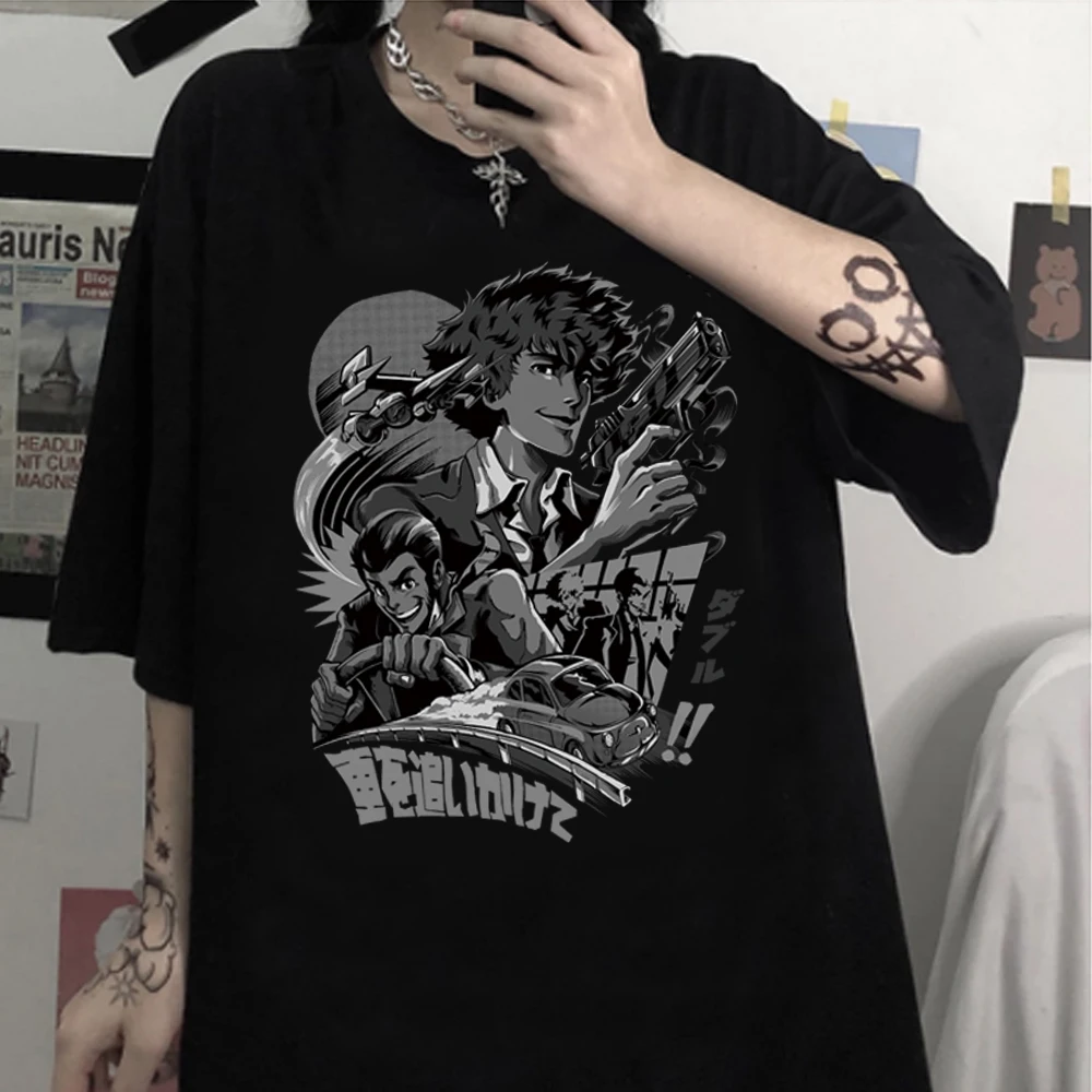 

Cowboy Bebop Spike Spiegel Print Men Womne Summer T-Shirt Short Sleeve Cosplay Clothes